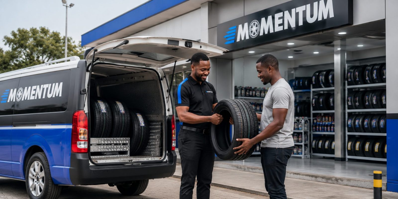 Organized tyre catalog display